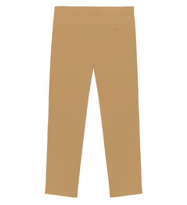 Khaki Fixed Belt Pants - Youniform