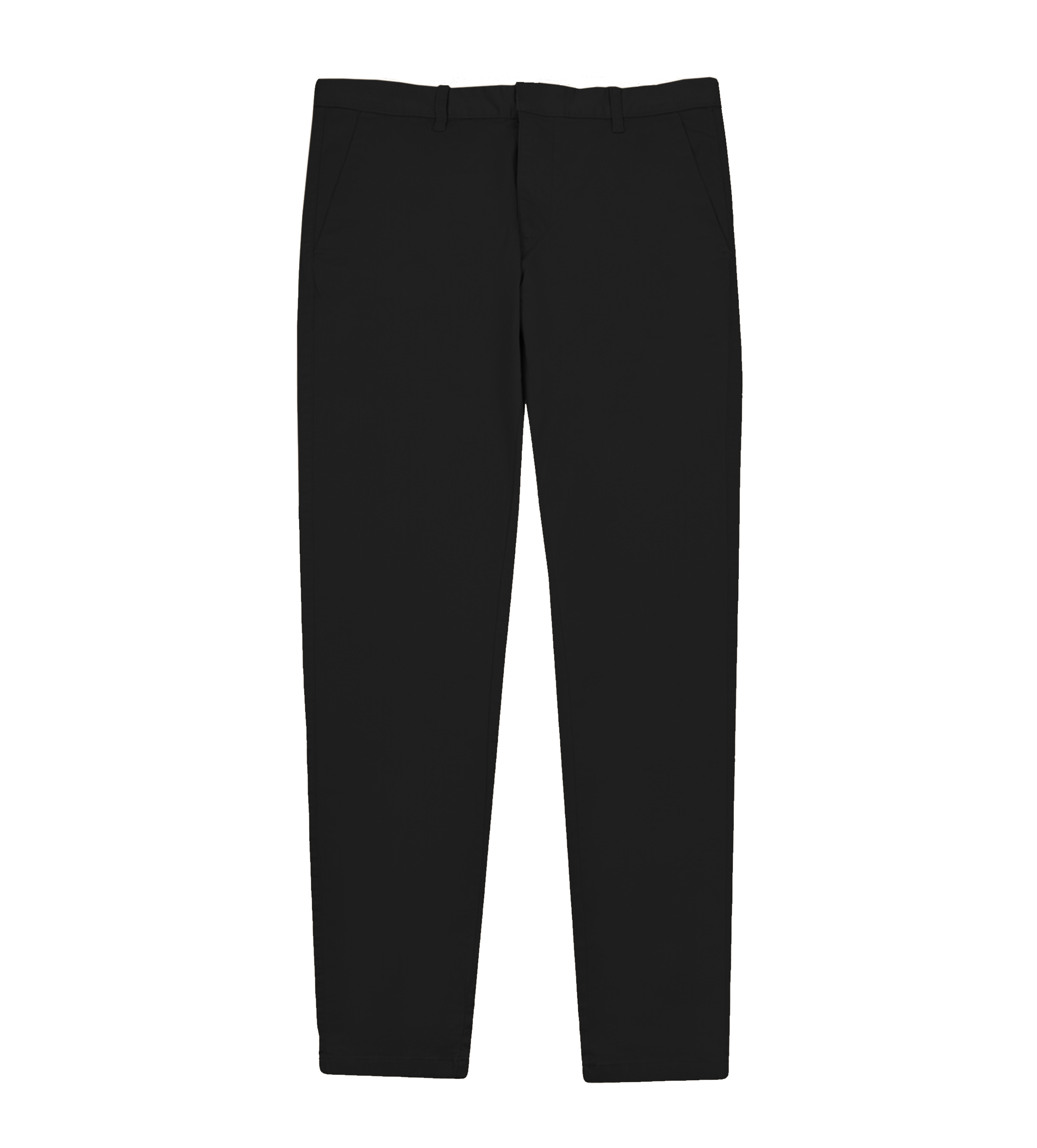 Black Fixed Belt Pants - Youniform