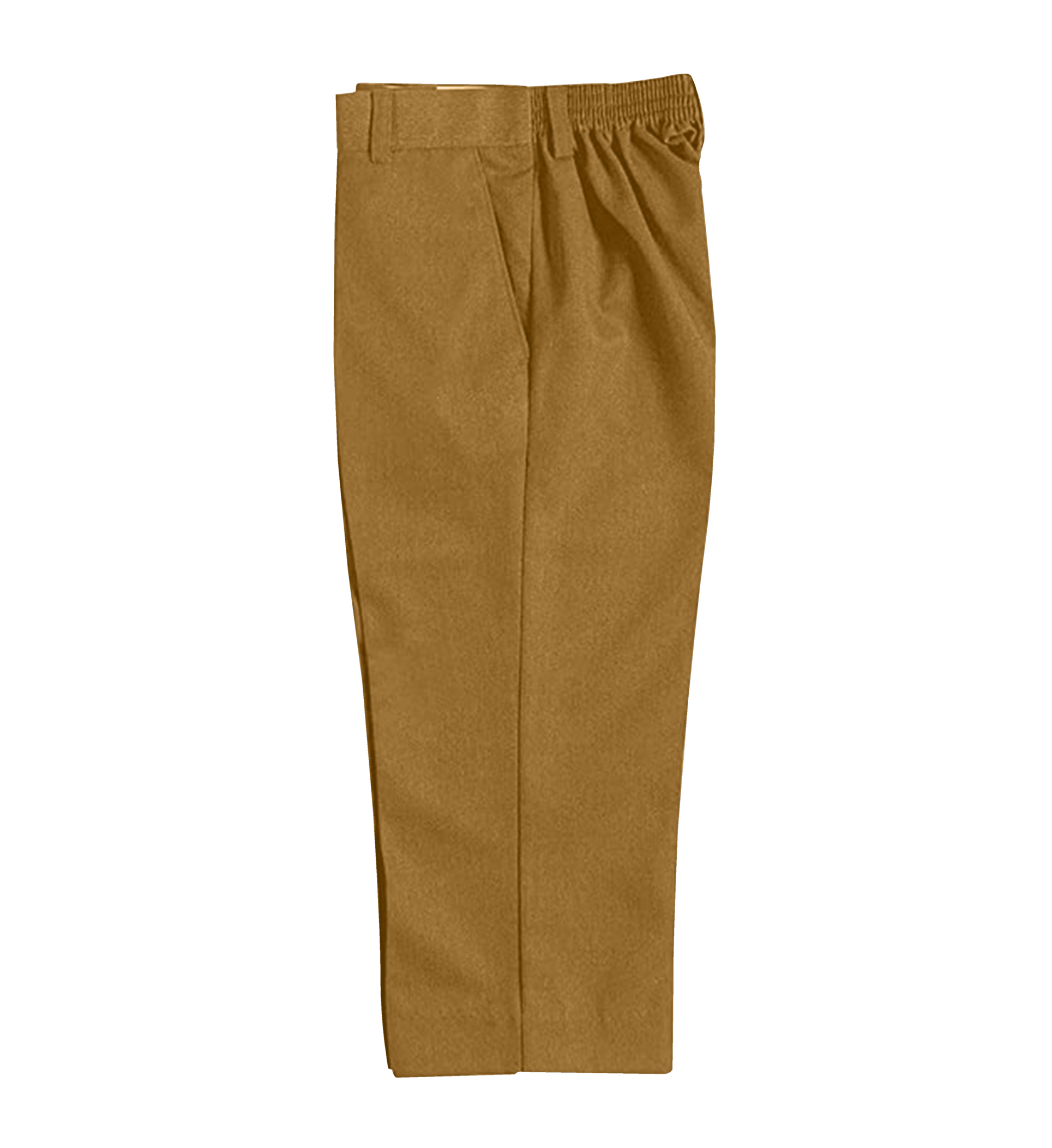 Mustard Brown Elastic Pants - Youniform